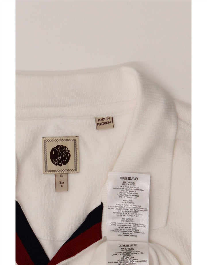 Tricou polo Pretty Green pentru bărbați XL Bumbac alb