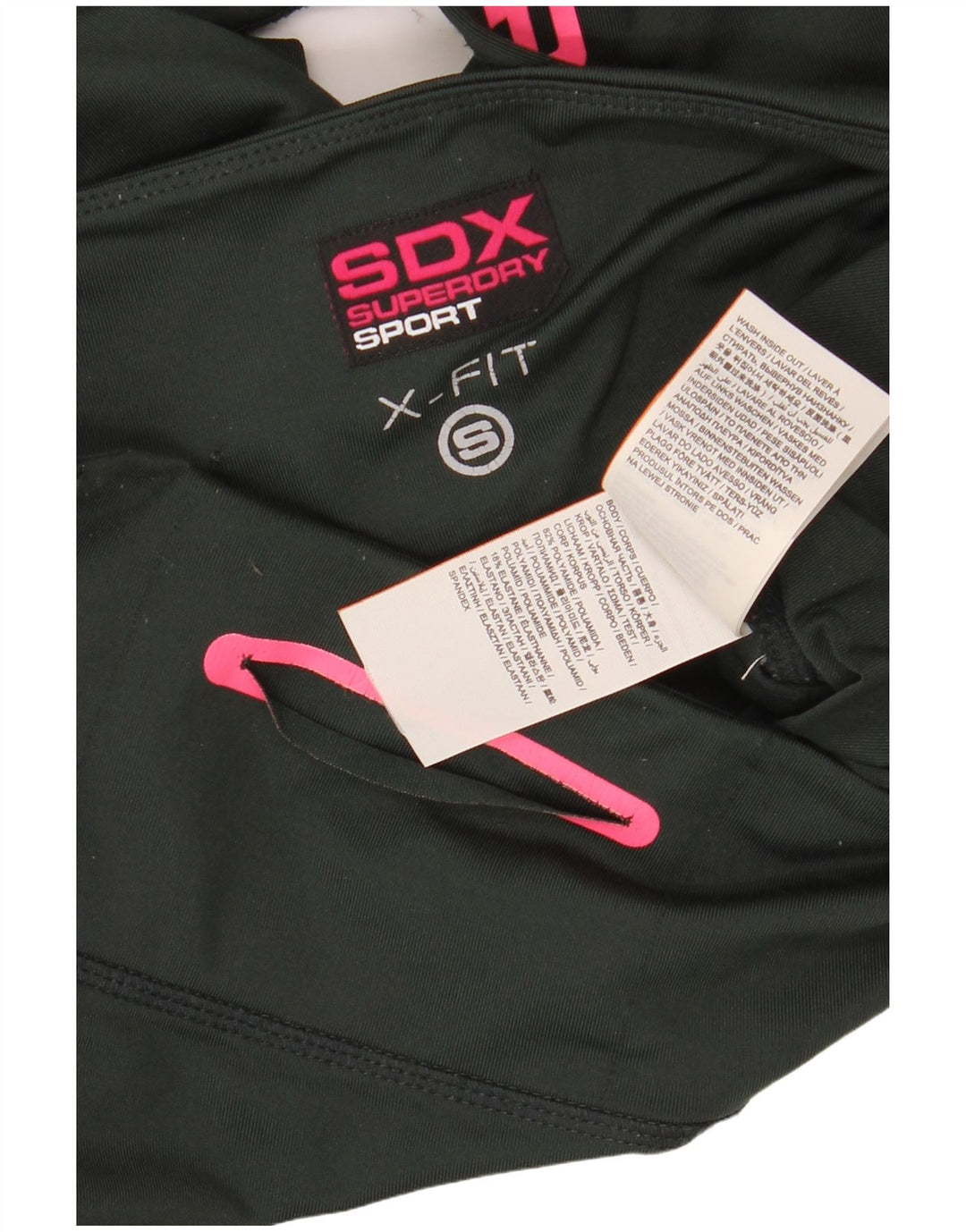 Leggings cu grafică pentru femei SUPERDRY UK 10 Poliamidă verde mică