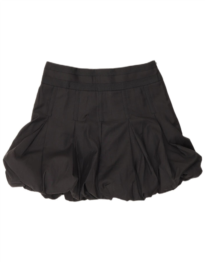 Fusta Mini Bubble pentru femei Ted Baker Mărimea 3 Mediu W32 Lână neagră