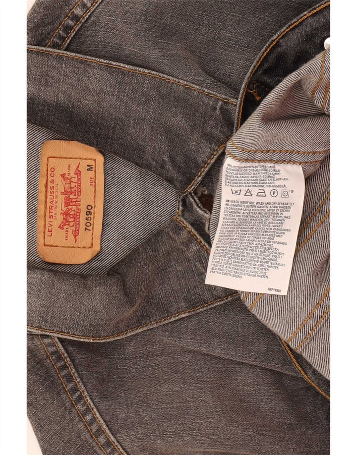 Jachetă de blugi pentru bărbați Levi's UK 38, bumbac gri mediu
