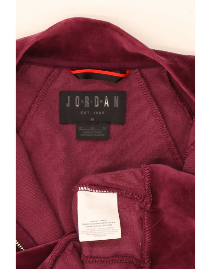 Jachetă de trening Jordan pentru bărbați, bumbac mediu burgundy