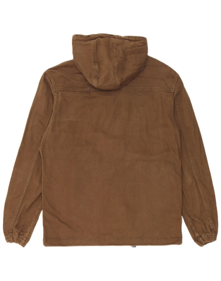 Bomber cu glugă pentru bărbați Zara UK 38 Bumbac kaki mediu
