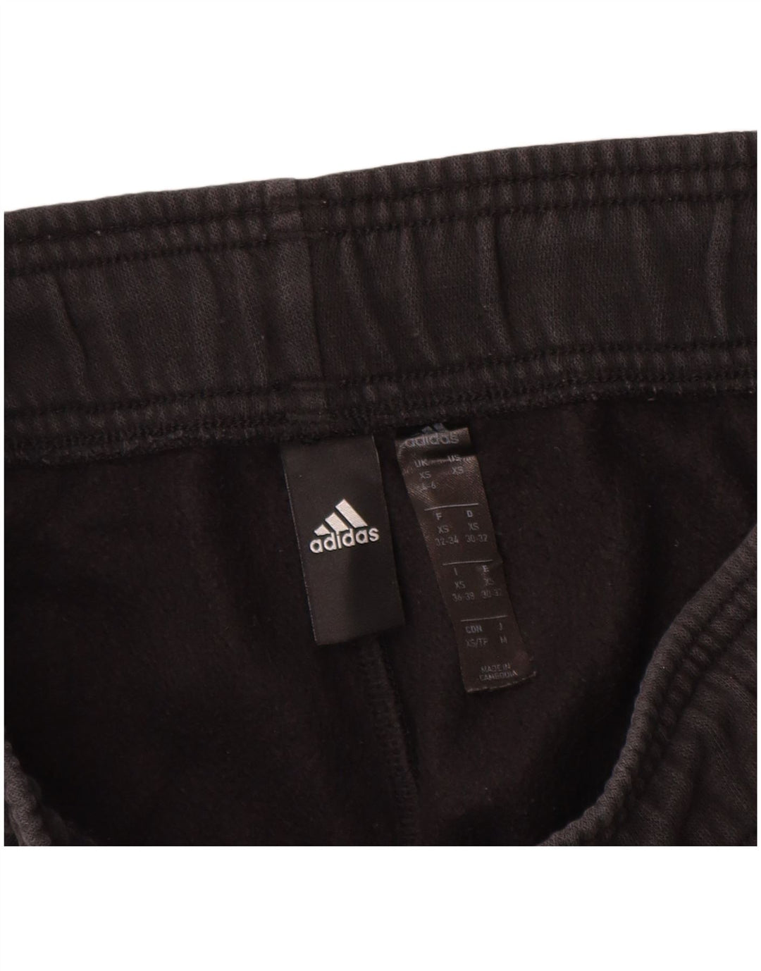 Pantaloni de trening ADIDAS pentru femei UK 4/6 XS bumbac negru