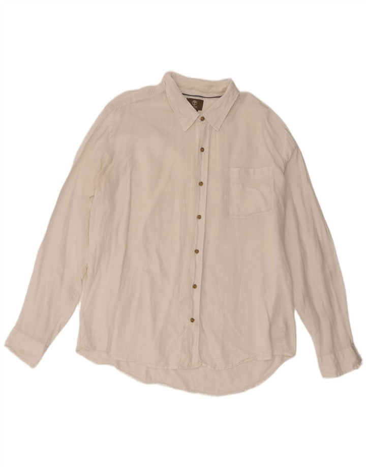 Cămașă Timberland Slim Fit 2XL, in alb