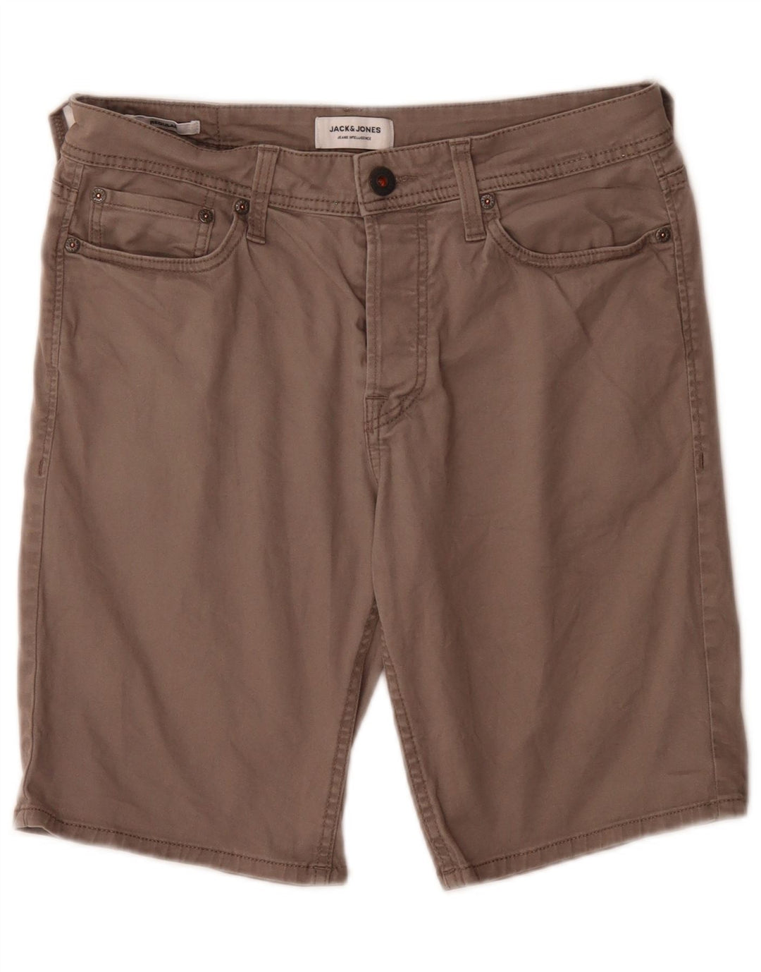 Pantaloni scurți casual Jack & Jones pentru bărbați, mici W29, bumbac gri