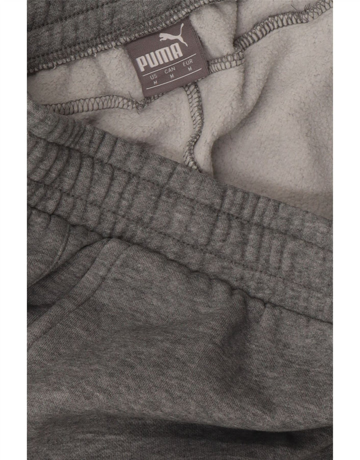 Pantaloni de trening cu grafică Puma pentru bărbați Pantaloni de jogging, bumbac cu pete gri mediu
