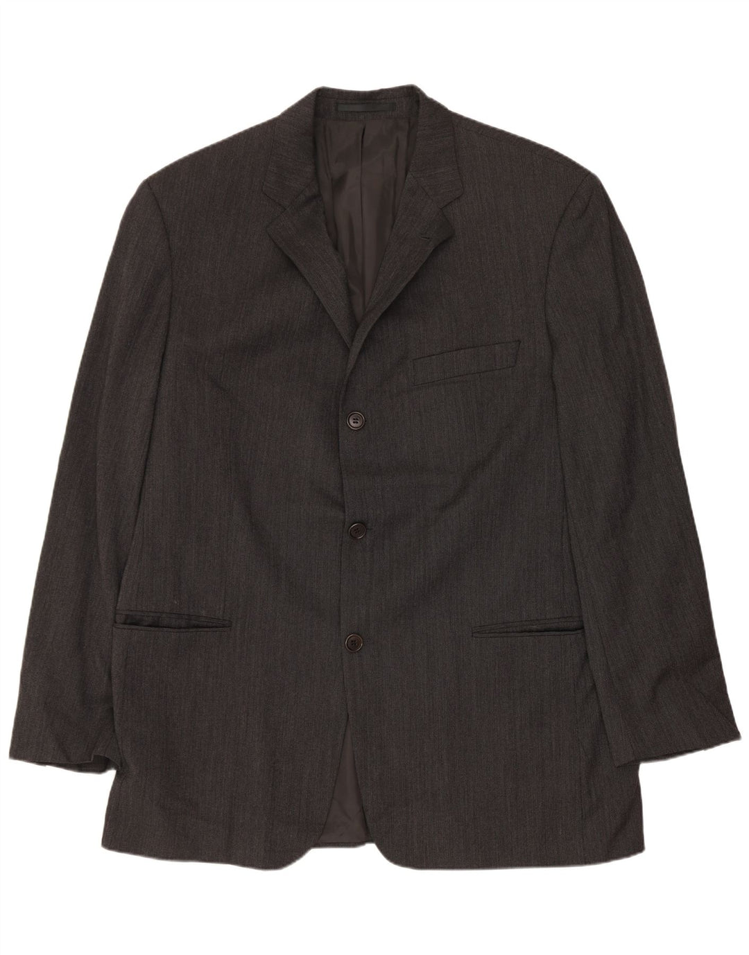 Blazer pentru bărbați HUGO BOSS cu 3 nasturi EU 54 2XL Lână gri
