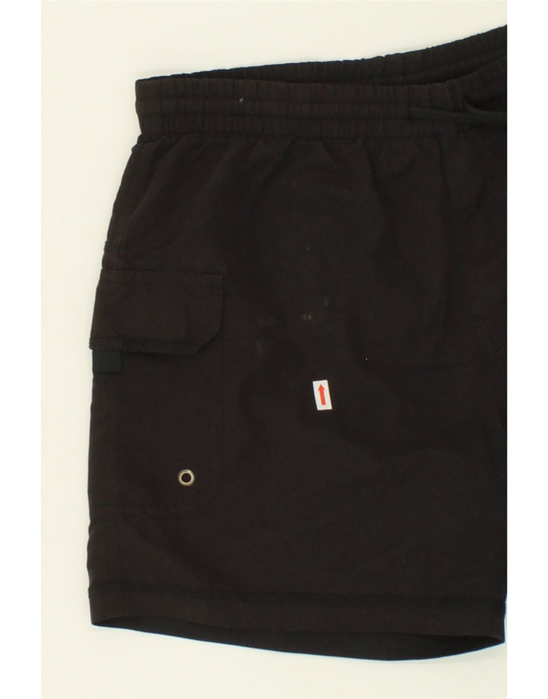 SCORPION BAY Mens Graphic Sport Shorts Small Black Polyester Vintage Scorpion Bay and Second-Hand Scorpion Bay from Messina Hembry 