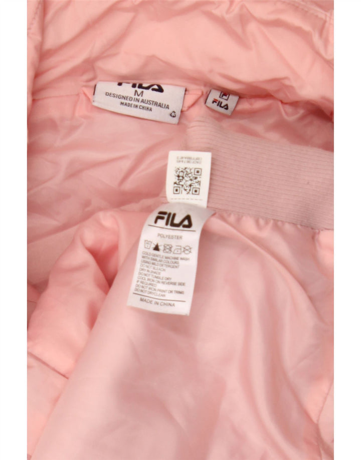 Gilet căptușit cu glugă Fila pentru femei UK 14 Medium Pink Poliester