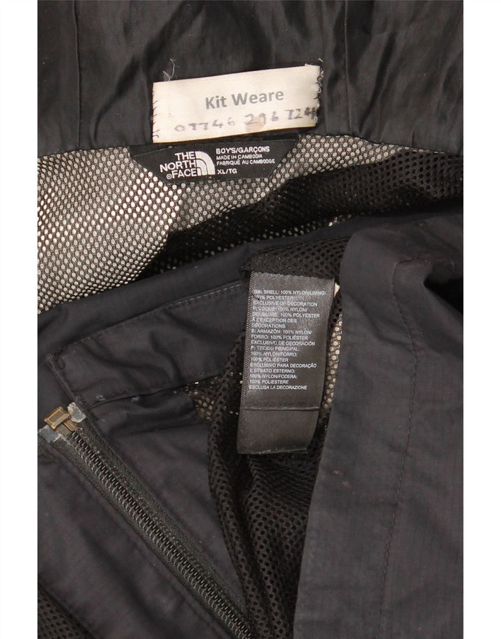 Jachetă de ploaie cu glugă The North Face pentru băieți, 14-15 ani, XL, nailon negru