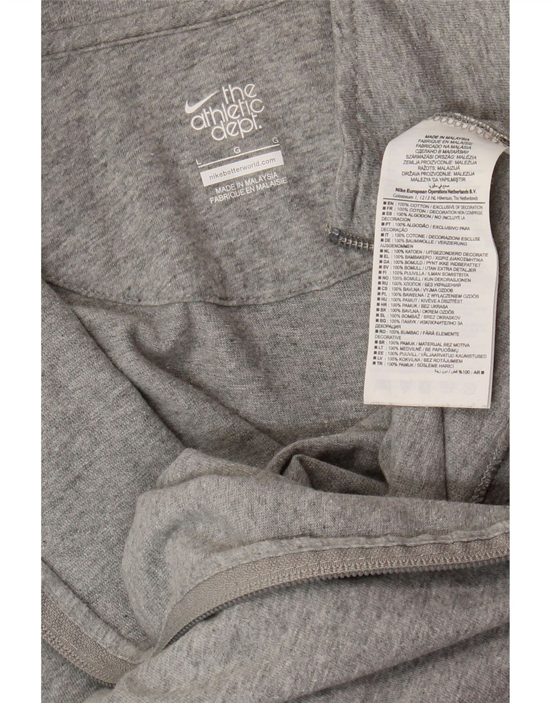 Jachetă de trening grafică NIKE pentru bărbați, mare, gri, bumbac