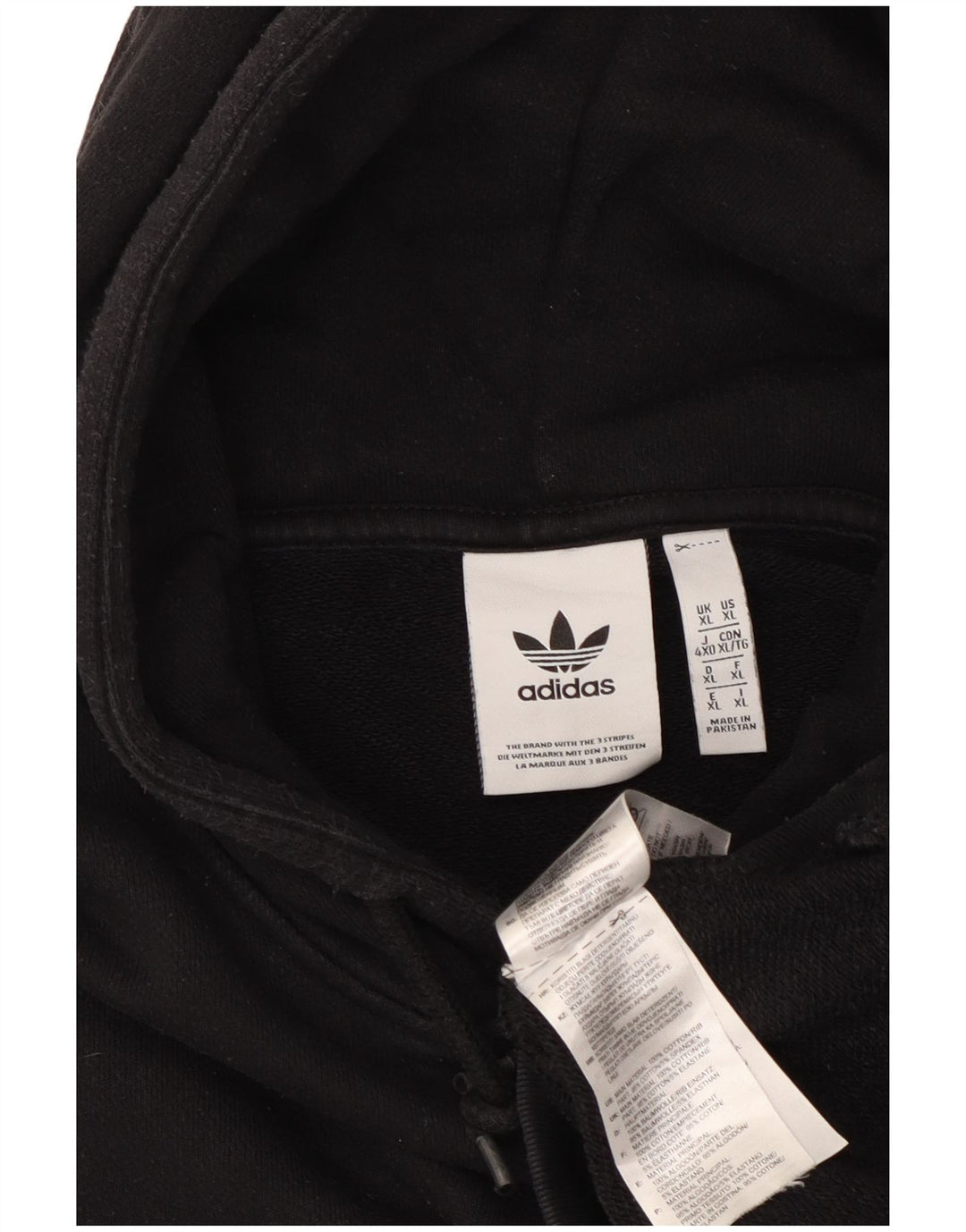 Pulover ADIDAS pentru bărbați, bumbac negru XL