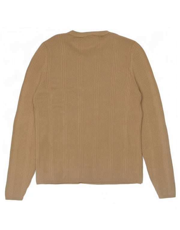 Pulover pentru femei Marks & Spencer cu decolteu rotund, UK 18 XL, kaki, viscoză