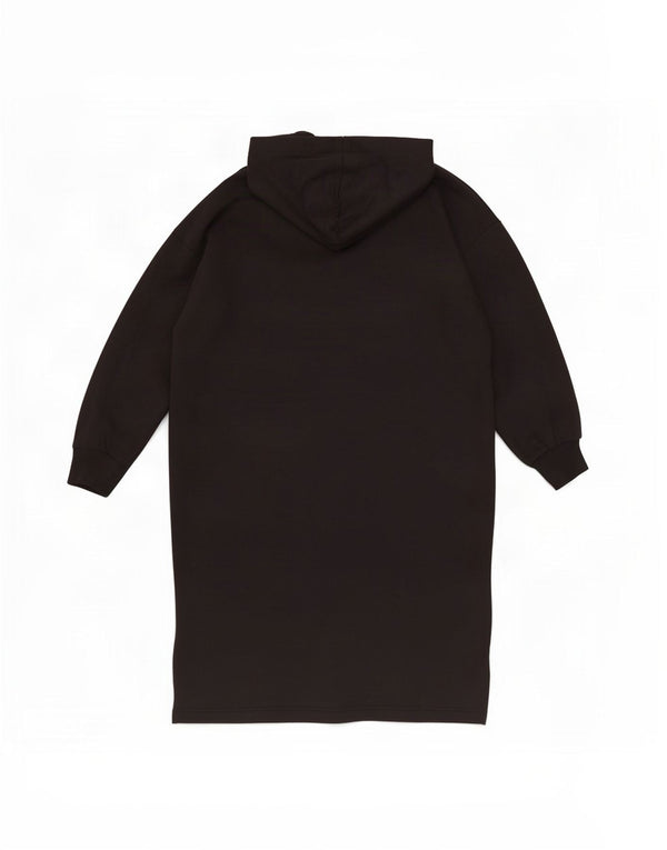 Rochie pentru femei Monki cu mânecă lungă, supradimensionată, bumbac negru UK 10