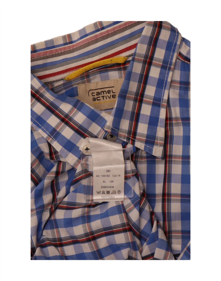 Cămașă pentru bărbați CAMEL ACTIVE XL Blue Check Bumbac