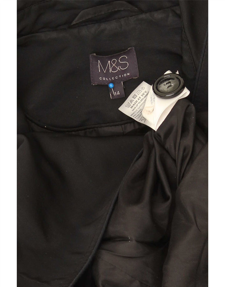 Trench pentru femei Marks & Spencer UK 14 Poliester negru mare