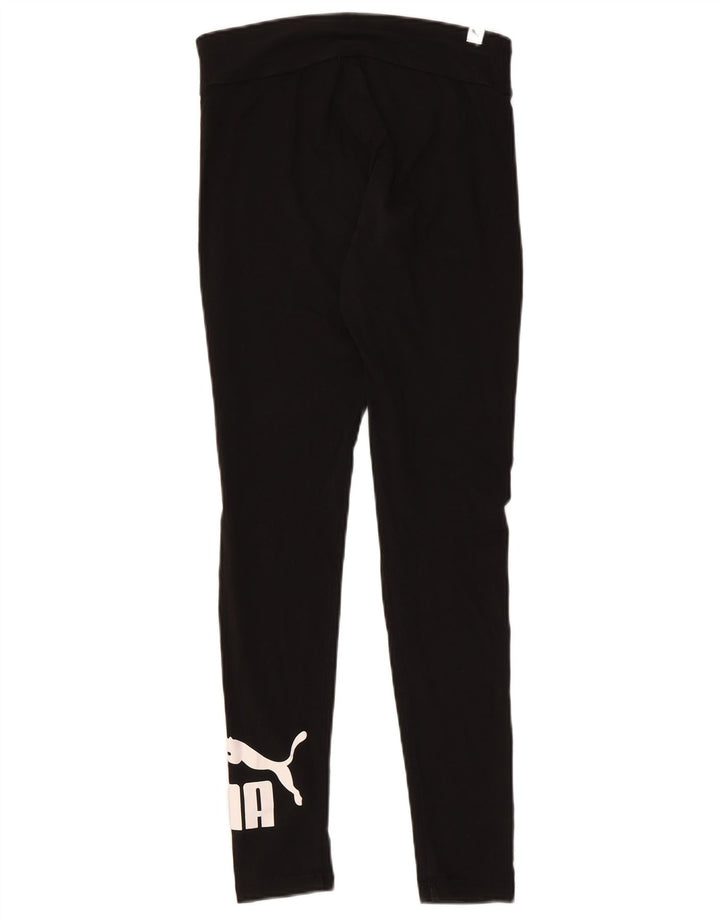 Leggings grafic Puma pentru femei UK 12, bumbac mediu negru
