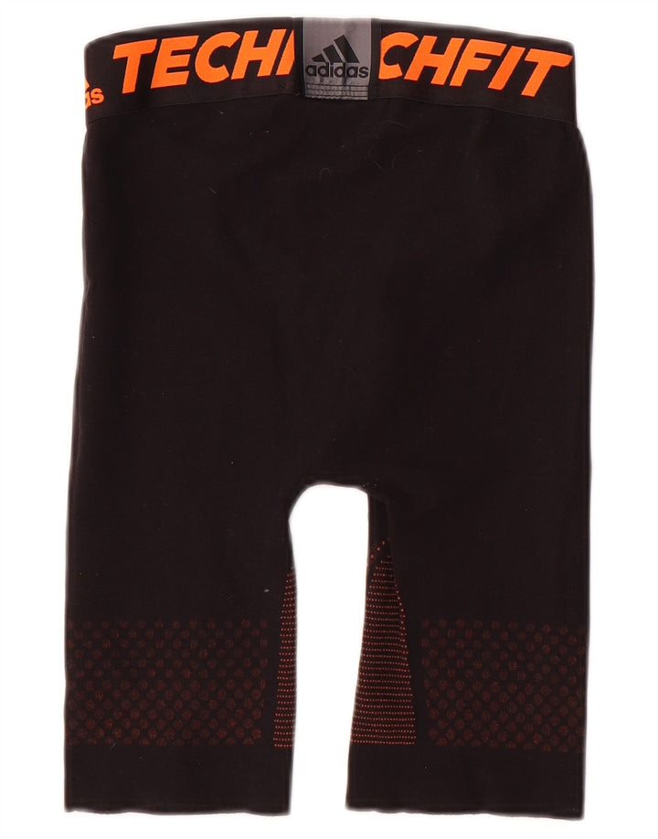 Pantaloni scurți sport grafic Adidas pentru bărbați, poliester cu pete medii, negru