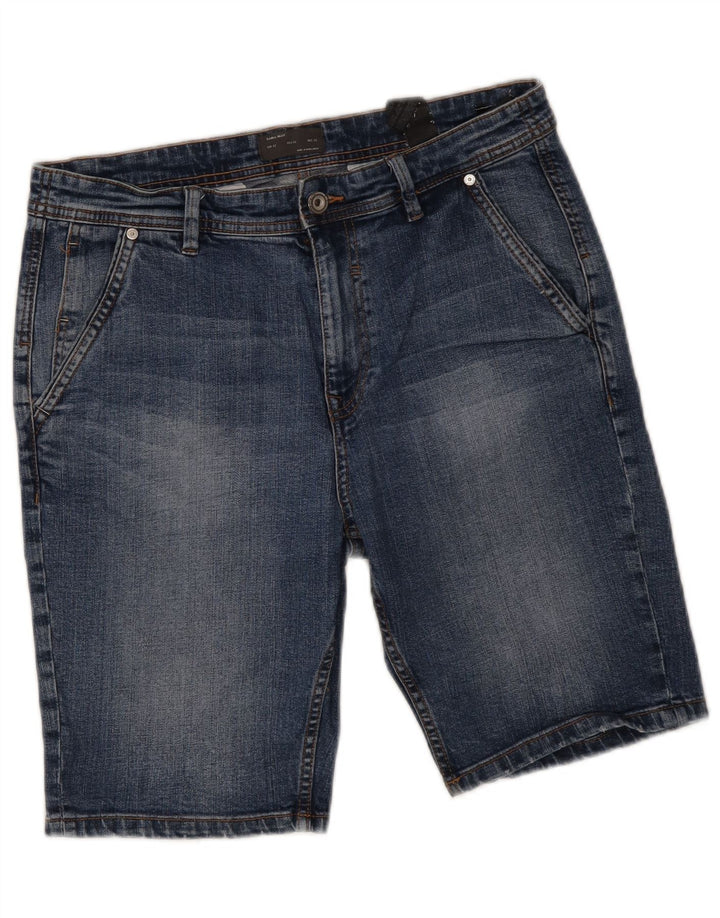 Pantaloni scurți din denim pentru bărbați Zara EU 42 Large W32 Blue