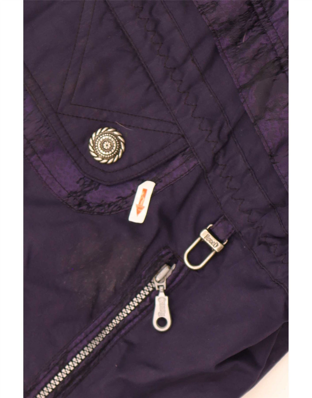 Rodeo Jachetă Anorak supradimensionată cu glugă pentru femei UK 16 Poliester violet mare