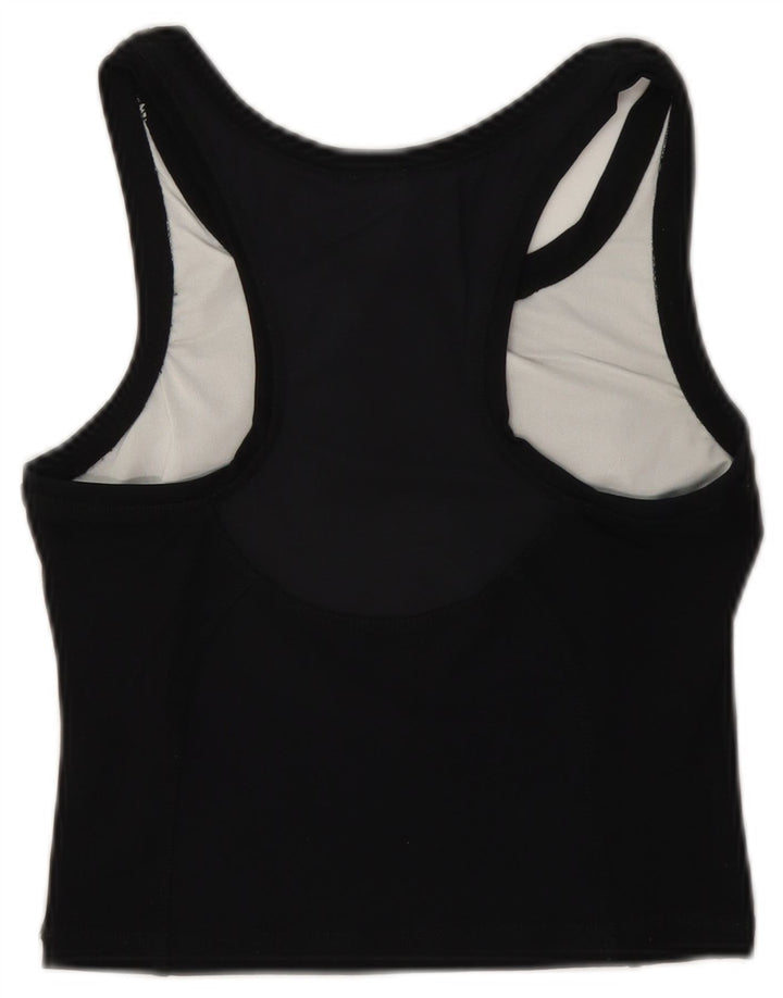 Vest Crop Top pentru femei Adidas UK 10 Small Black Polyamide
