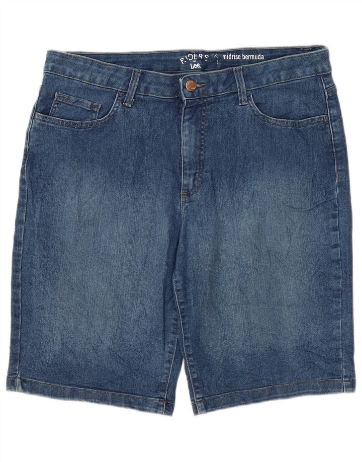Pantaloni scurți din blugi Lee Riders pentru femei cu talie medie W34 Large Blue