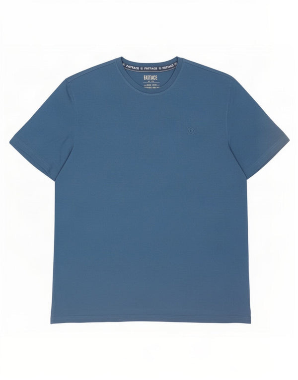 Tricou Bărbați Fat Face Top 2XL Bumbac Albastru
