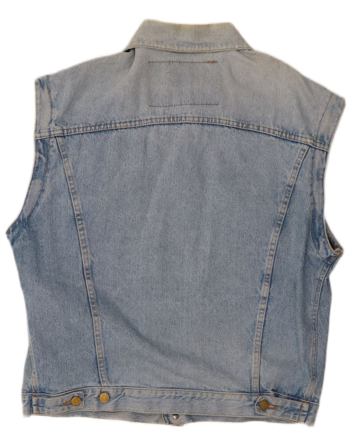 Gilet de denim pentru bărbați Carrera UK 14, bumbac albastru mediu