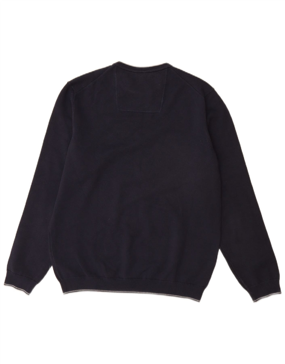 Pulover pentru bărbați HUGO BOSS, cu gât crew, bumbac mare, albastru bleumarin