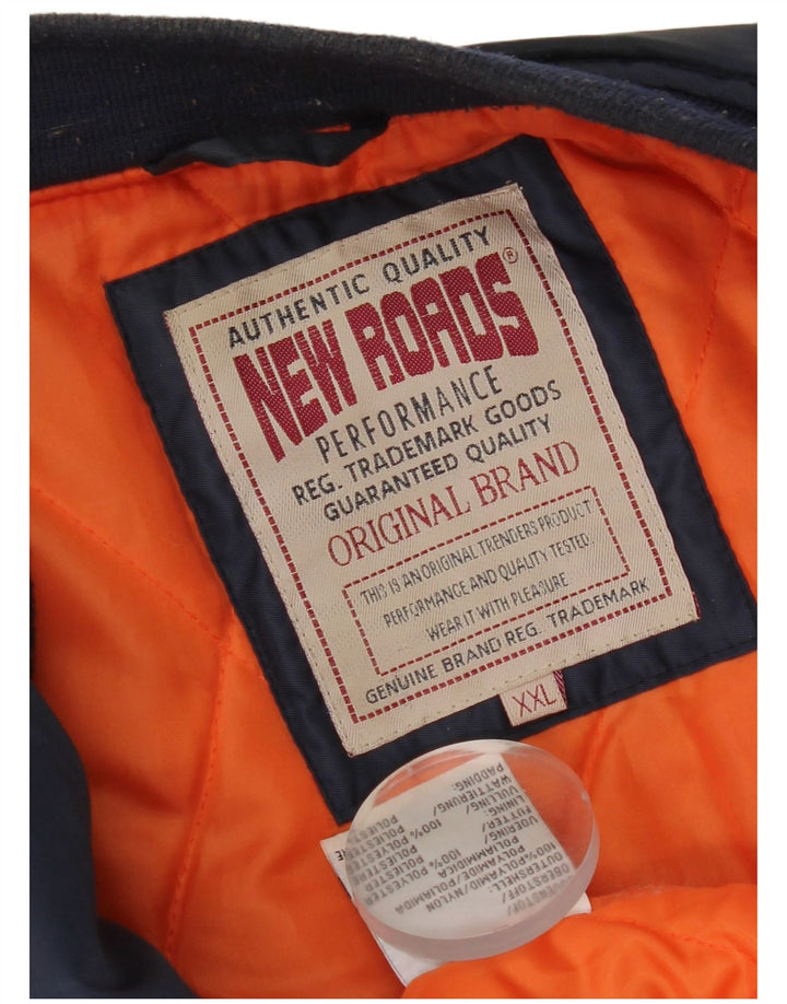 Bomber pentru bărbați New Roads UK 44 2XL Poliamidă bleumarin