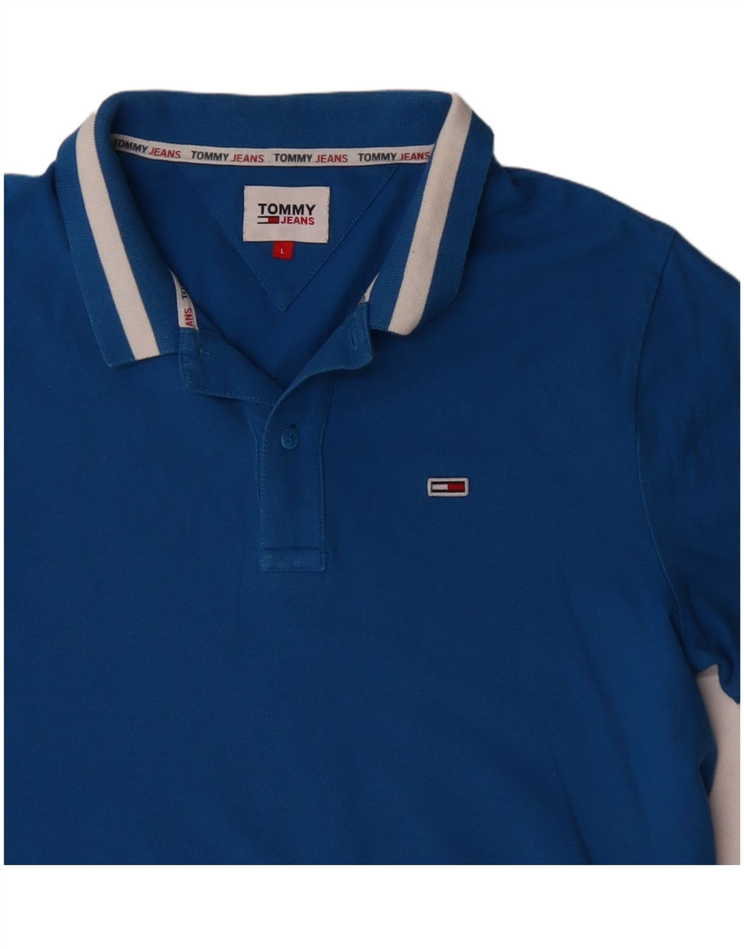 Tricou polo Tommy Hilfiger pentru bărbați, mare, albastru, bumbac