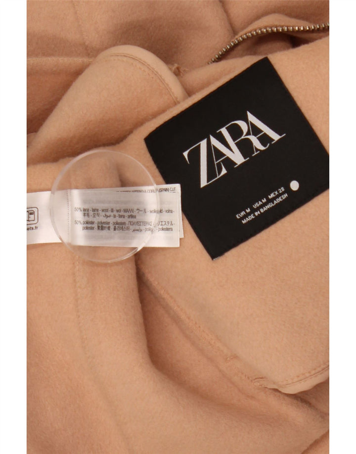 Bomber pentru femei Zara UK 14 Lână portocalie medie