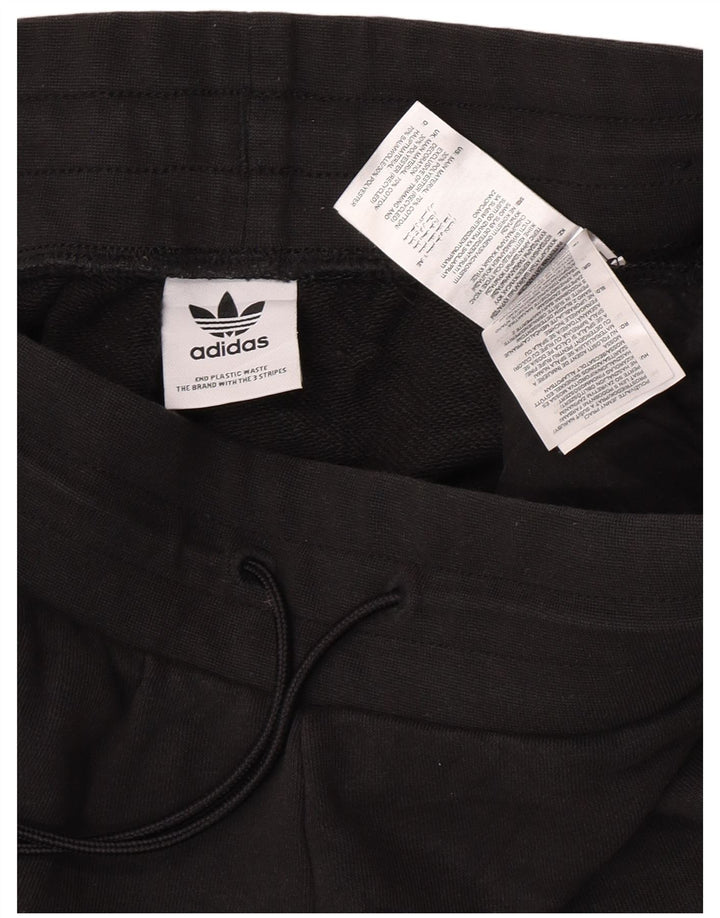 Pantaloni de trening Adidas pentru bărbați Joggeri, bumbac mediu negru