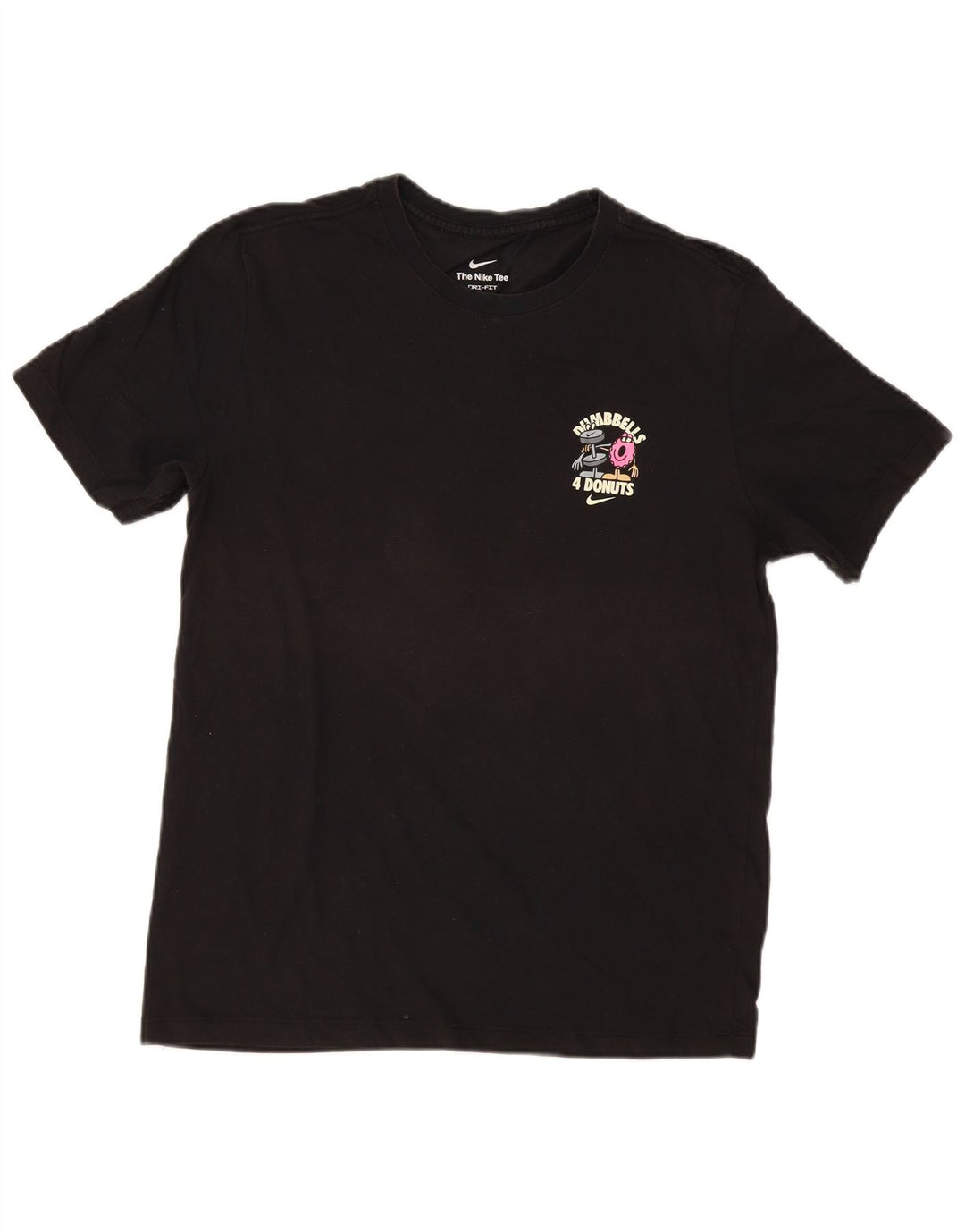 Tricou grafic Nike pentru bărbați cu gantere Donuts Top mediu din bumbac negru