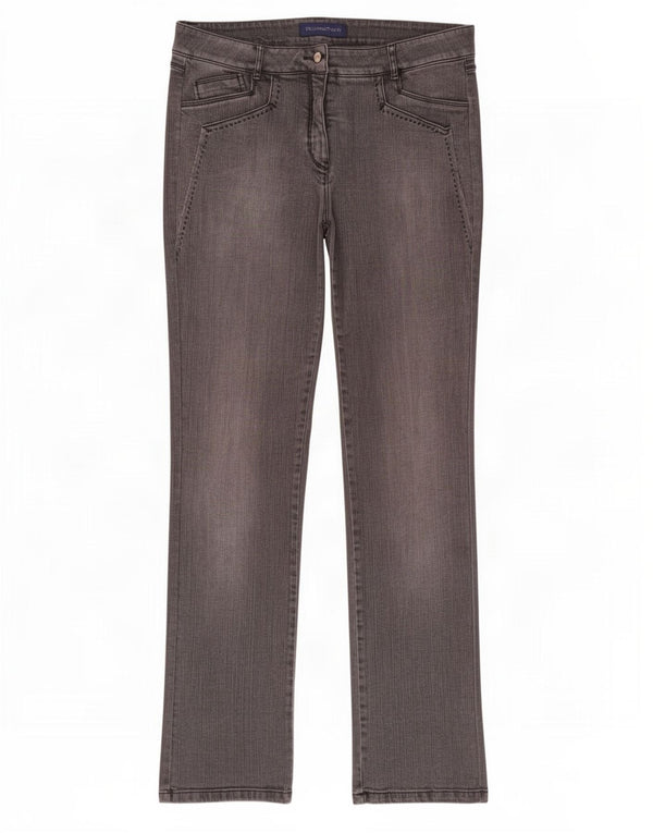 Blugi drepti pentru femei Trussardi W34 L32 bumbac gri