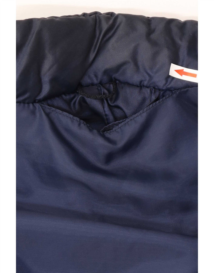 Jachetă căptușită vintage pentru bărbați UK 38 Medium Blue Colorblock