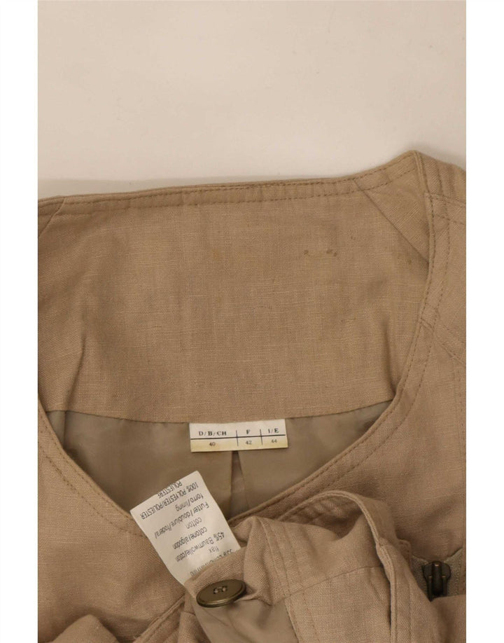 Bomber Vintage pentru femei IT 44 Medium Bej In Biker