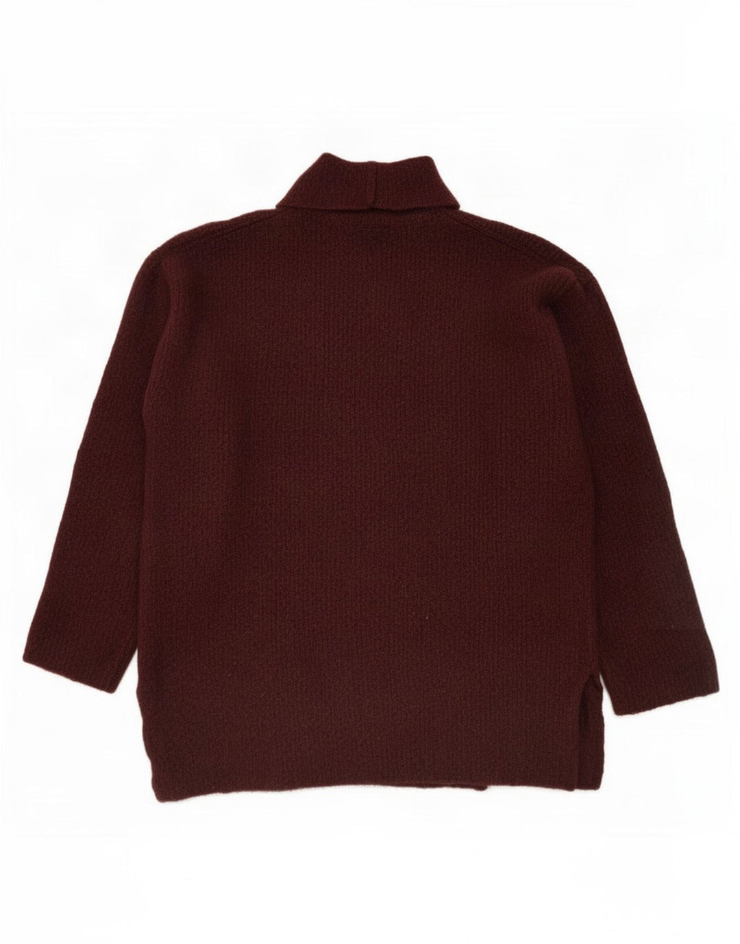 Pulover de damă Zara supradimensionat cu gât rulat, viscoză maro medie UK 14
