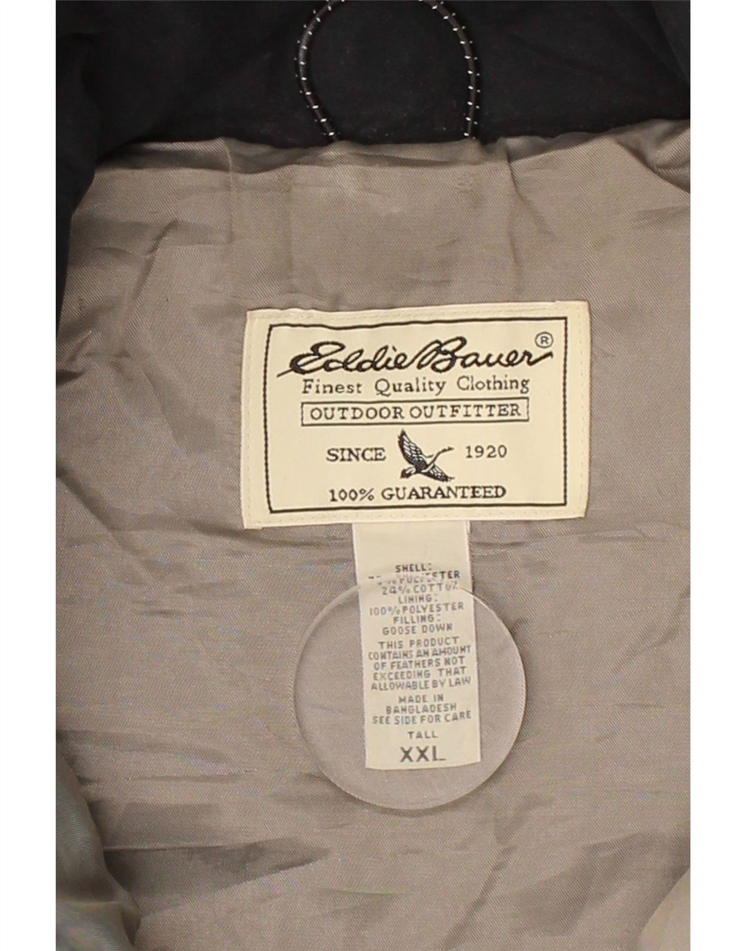 EDDIE BAUER Mens Padded Gilet UK 44 2XL Black Polyester Vintage Eddie Bauer and Second-Hand Eddie Bauer from Messina Hembry 