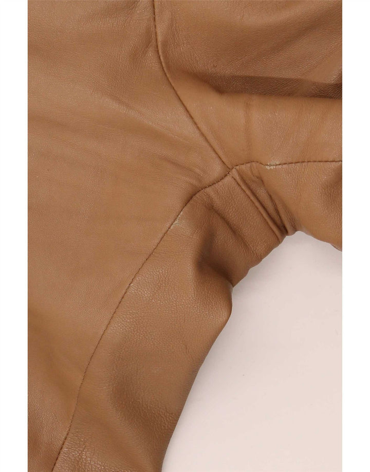 Pantaloni de piele bootcut Conbipel pentru femei IT 46 Large W34 L32 Bej