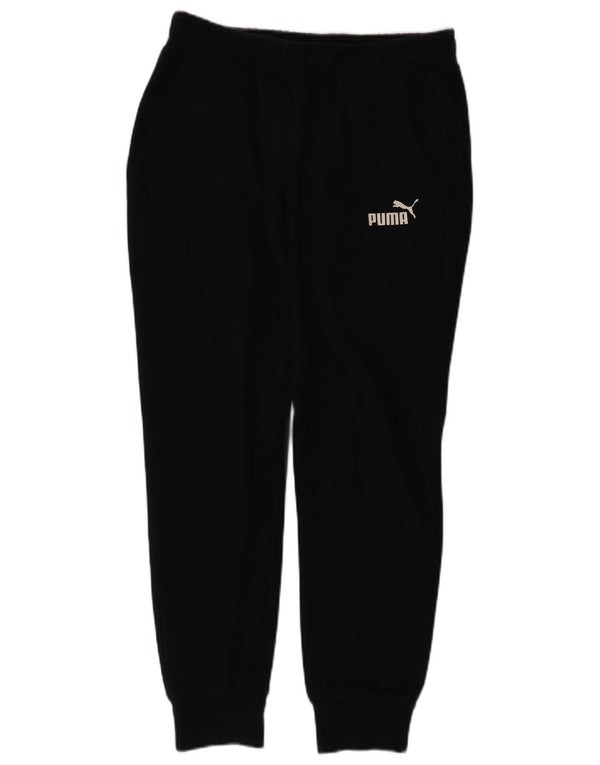 Pantaloni de trening Puma pentru bărbați Joggeri, bumbac mediu negru