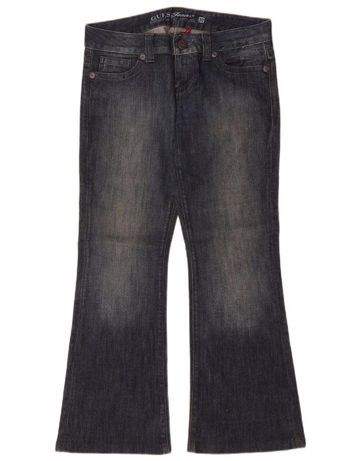 Blugi evazați pentru femei Guess W30 L29 Bumbac albastru
