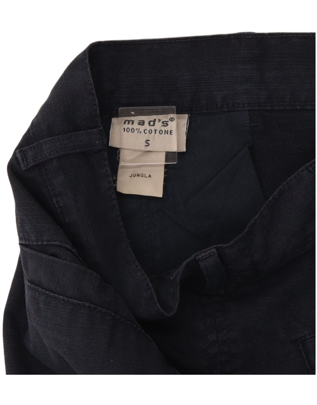 VINTAGE Womens Maxi Skirt Small W27  Navy Blue Cotton Vintage Vintage and Second-Hand Vintage from Messina Hembry 