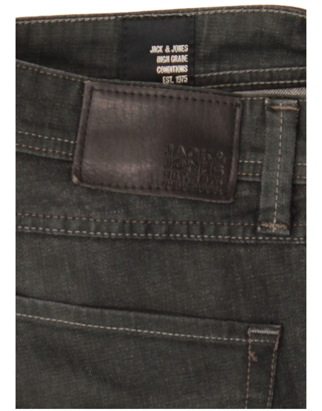 Blugi drepți pentru bărbați Jack & Jones W34 L31 gri