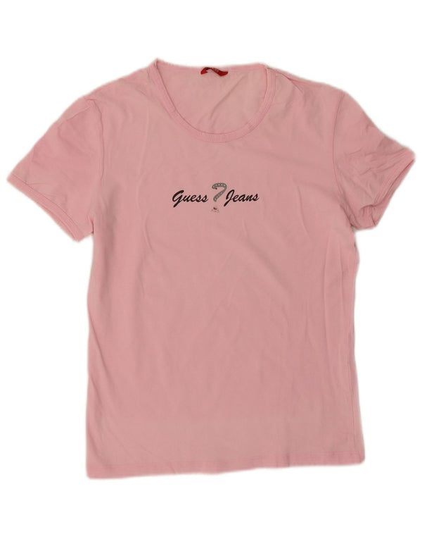 Tricou grafic Guess pentru femei Top UK 12 Medium Pink