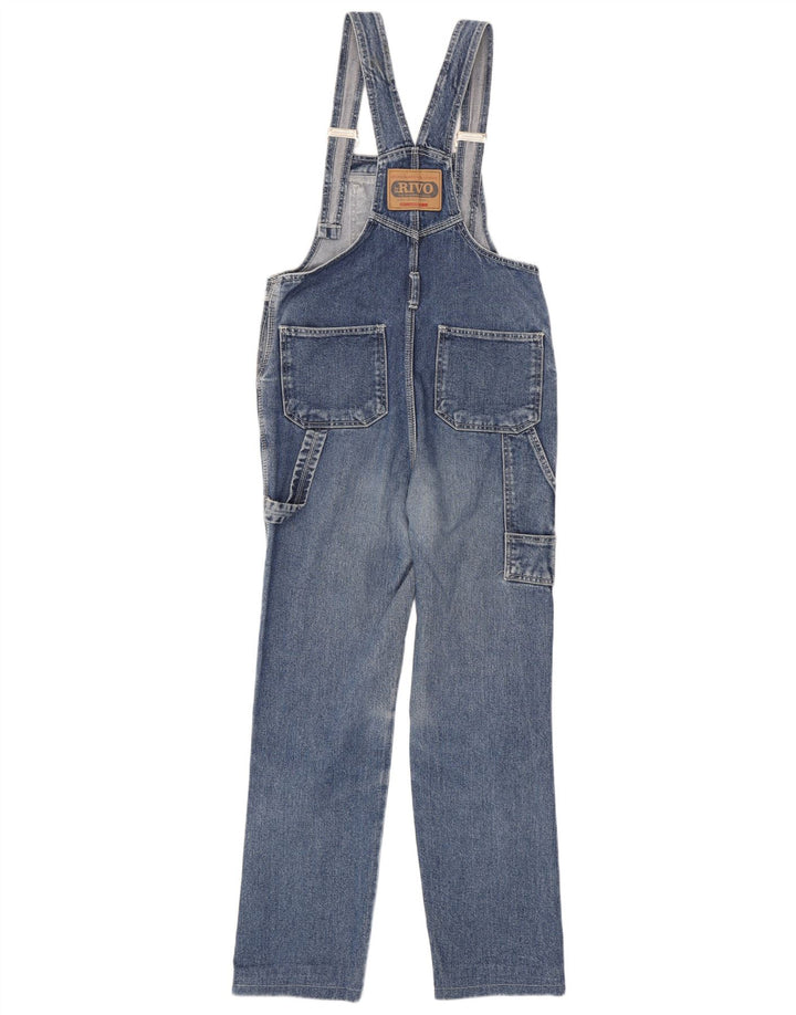 Blugi salopete de damă vintage W31 L29 bumbac albastru