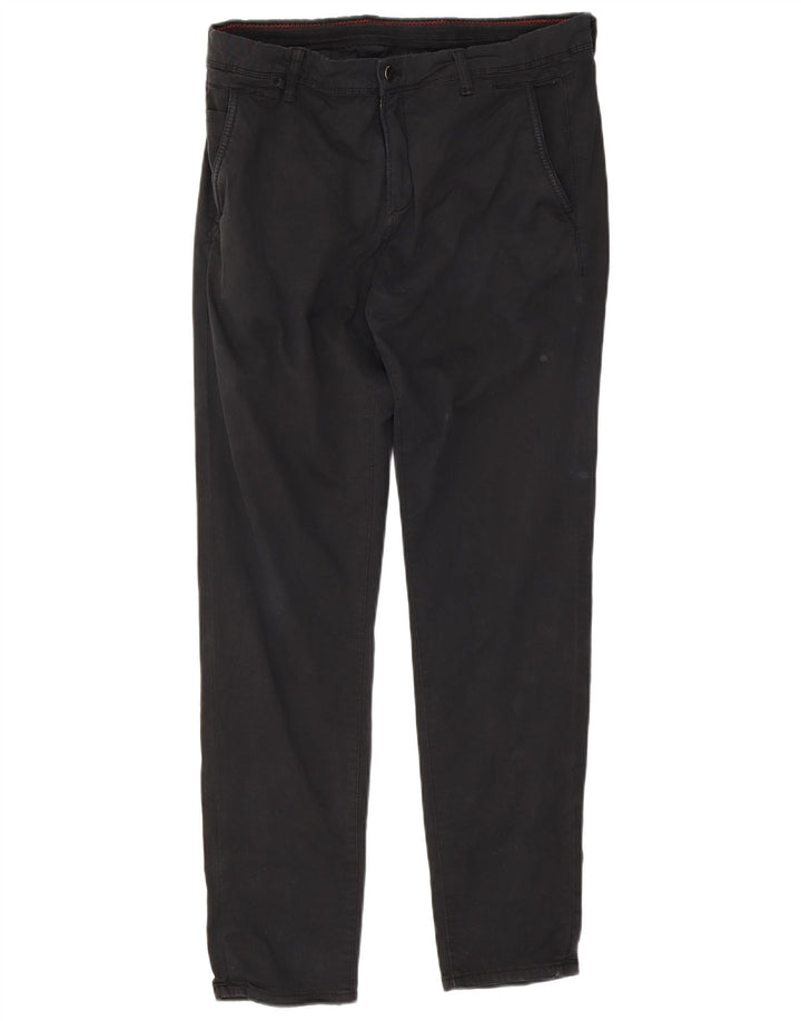 Pantaloni chino slim pentru bărbați Zara EU 40 Medium L31 L30 Negru