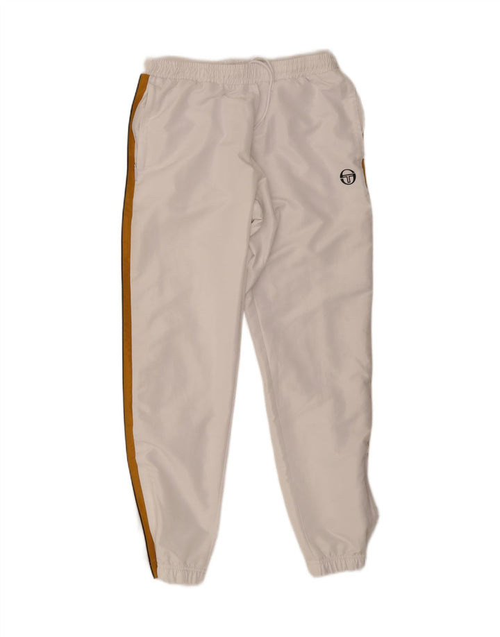 Sergio Tacchini Pantaloni de trening pentru bărbați Pantaloni de jogging Mari Poliester alb