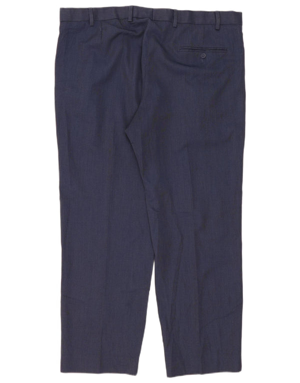 Marks & Spencer Pantaloni drepți pentru bărbați L40 L29 Poliester bleumarin