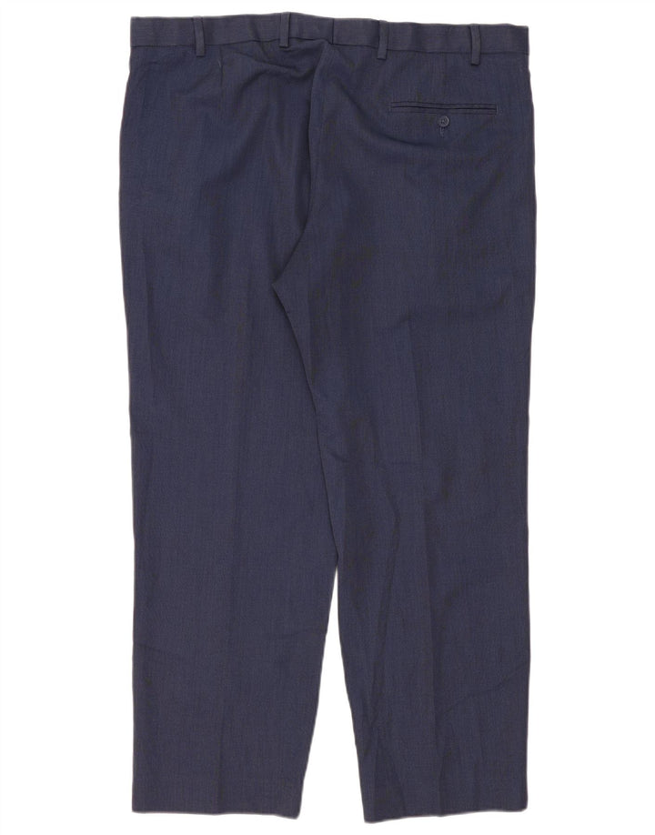 Marks & Spencer Pantaloni drepți pentru bărbați L40 L29 Poliester bleumarin
